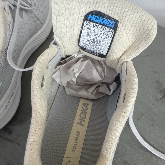 HOKA One One Solimar Running Shoes Women’s 7.5 Gray Lightweight Trainers - Picture 5 of 6
